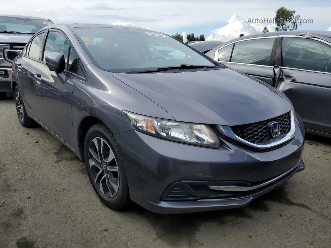 2014 Honda Civic Ex Gray vin: 19XFB2F87EE235040