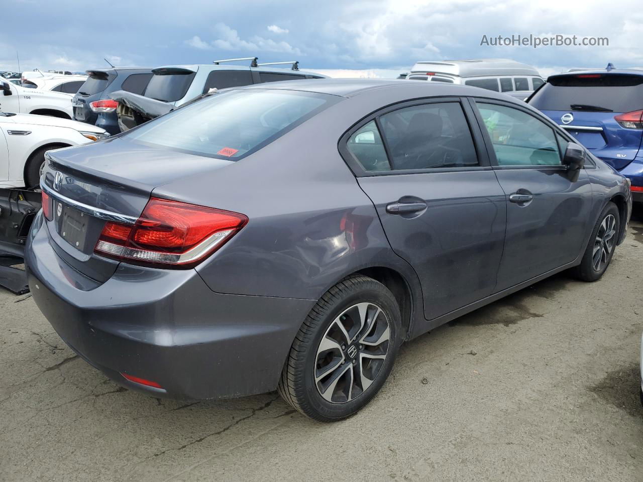 2014 Honda Civic Ex Gray vin: 19XFB2F87EE235040