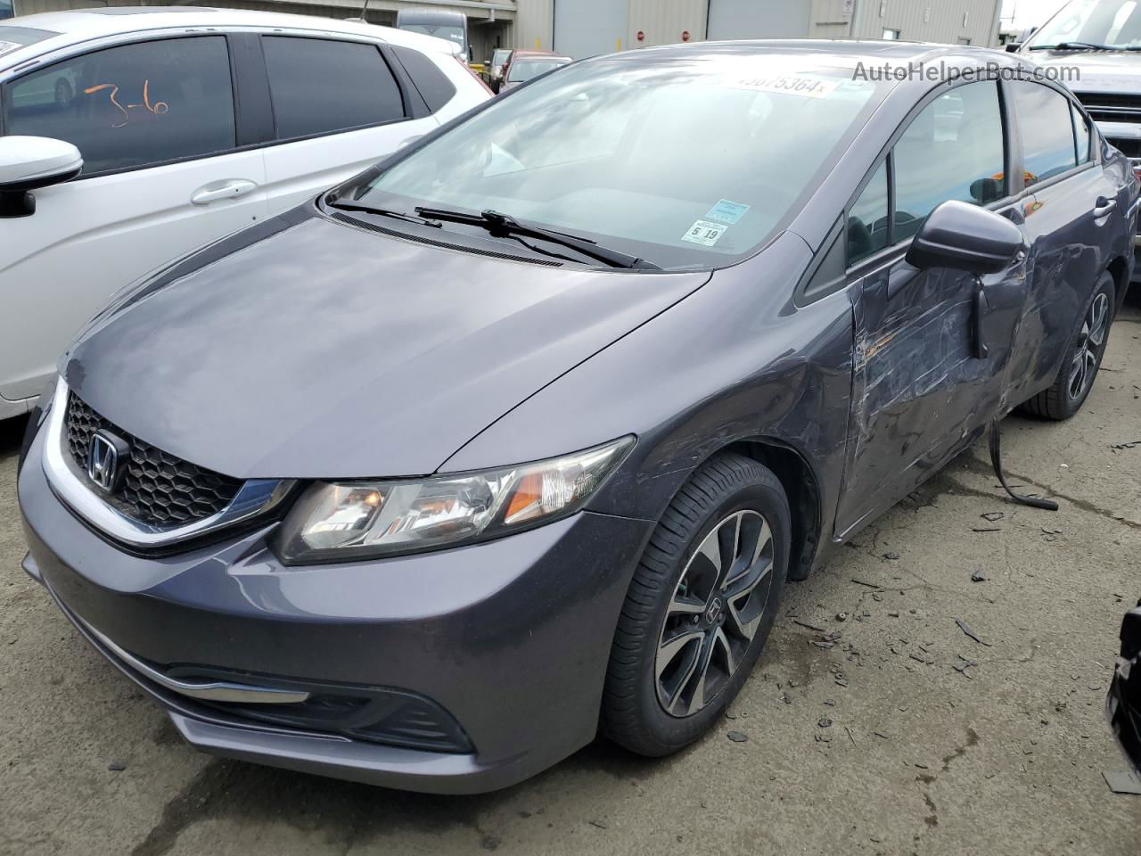 2014 Honda Civic Ex Gray vin: 19XFB2F87EE235040