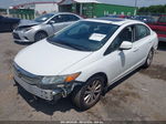 2012 Honda Civic Ex White vin: 19XFB2F88CE023938