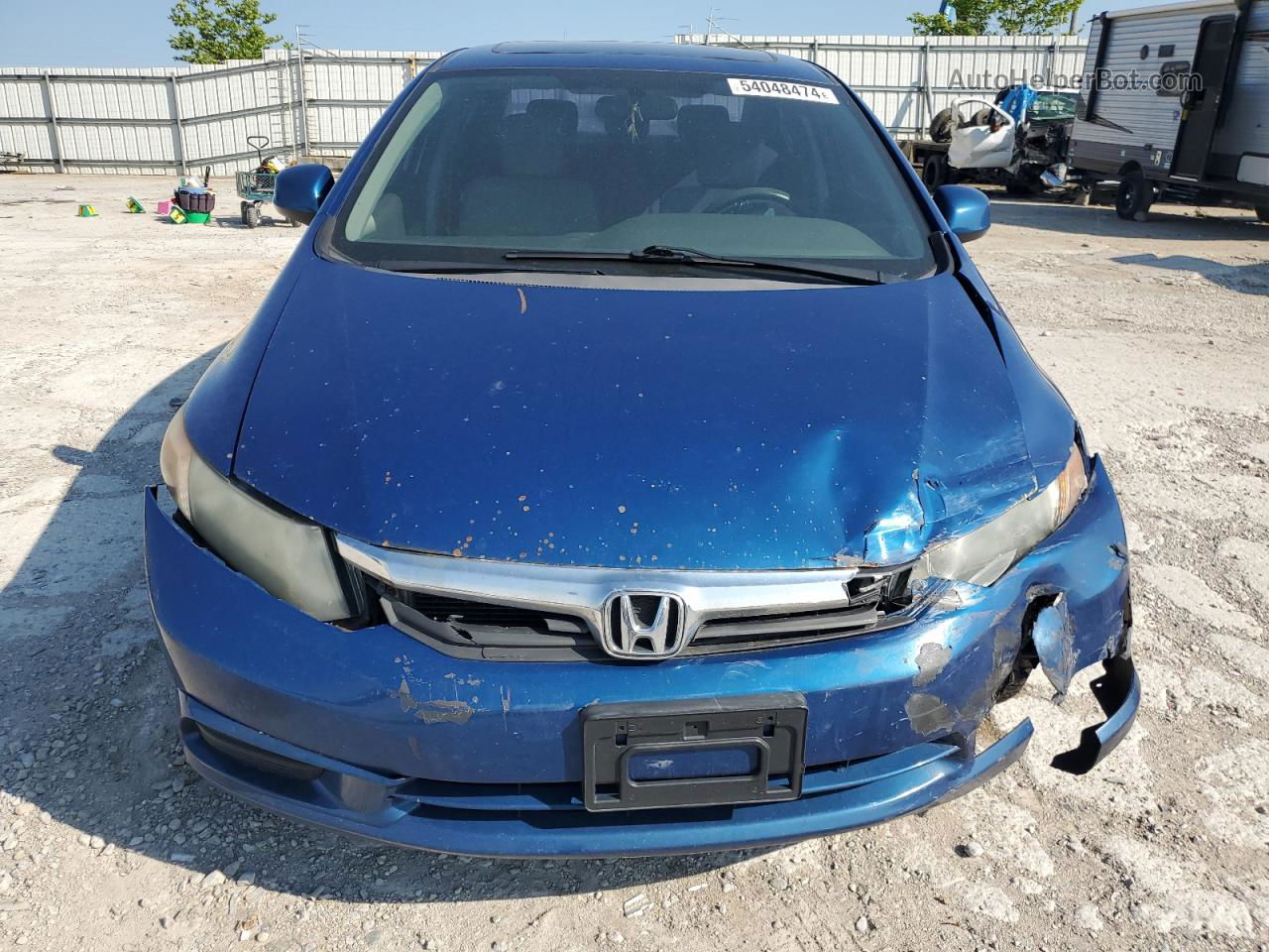 2012 Honda Civic Ex Blue vin: 19XFB2F88CE045423