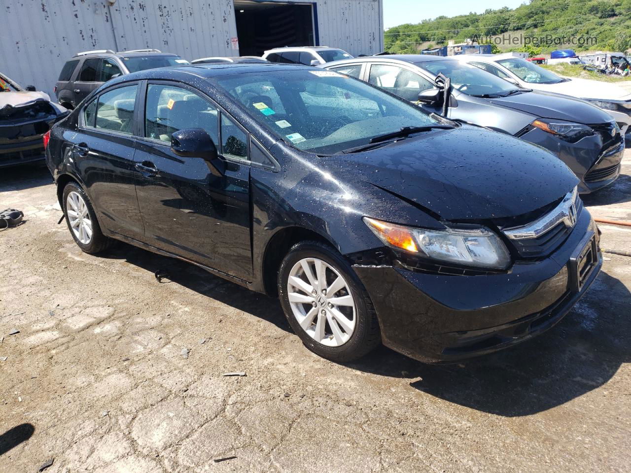 2012 Honda Civic Ex Black vin: 19XFB2F88CE063095