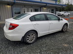 2012 Honda Civic Ex White vin: 19XFB2F88CE110562