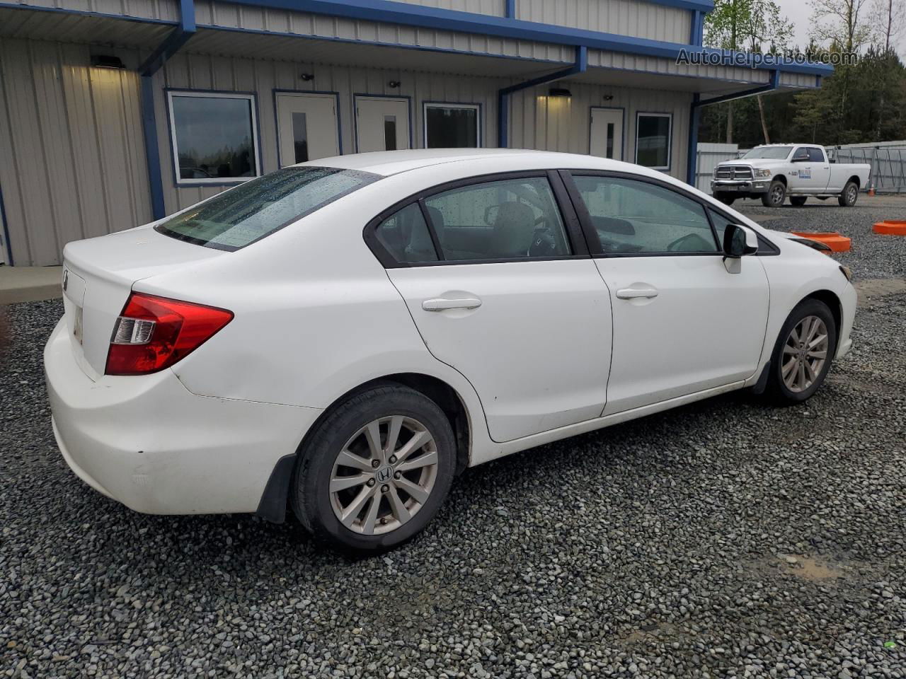 2012 Honda Civic Ex Белый vin: 19XFB2F88CE110562