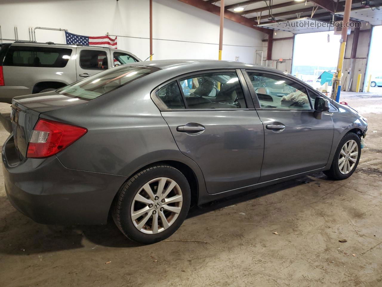 2012 Honda Civic Ex Gray vin: 19XFB2F88CE330400