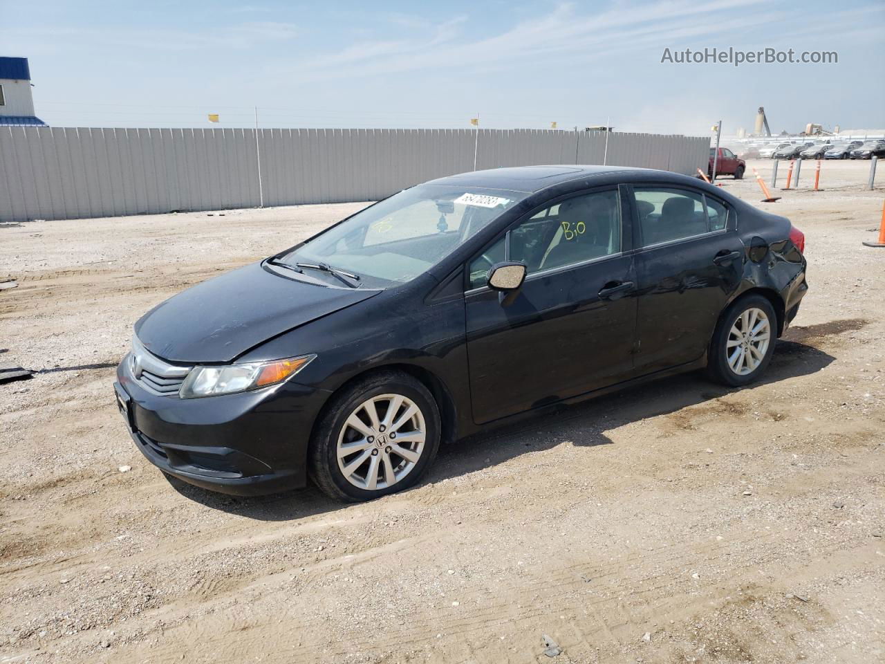 2012 Honda Civic Ex Черный vin: 19XFB2F88CE341932