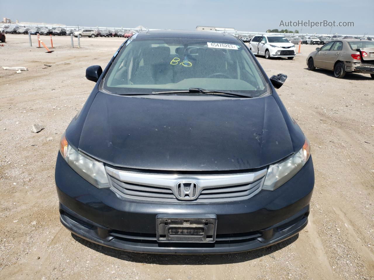 2012 Honda Civic Ex Black vin: 19XFB2F88CE341932