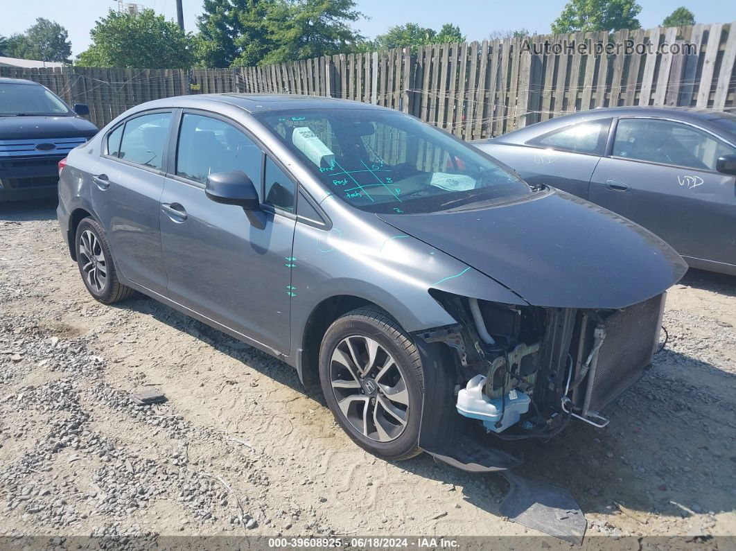 2013 Honda Civic Ex Gray vin: 19XFB2F88DE052650