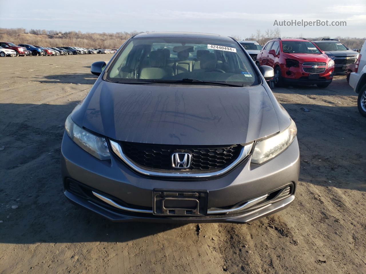 2013 Honda Civic Ex Gray vin: 19XFB2F88DE067214