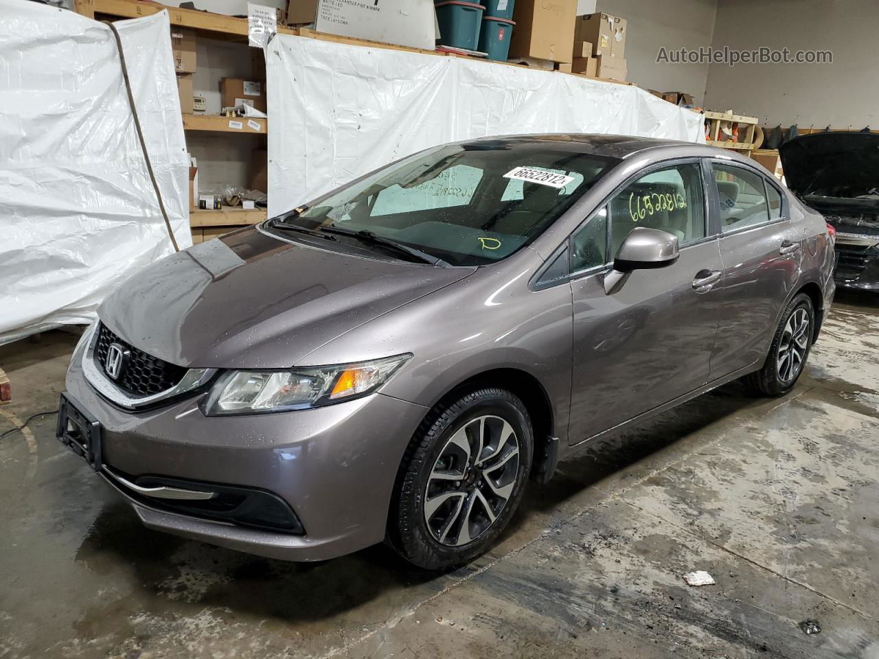 2013 Honda Civic Ex Gray vin: 19XFB2F88DE094526