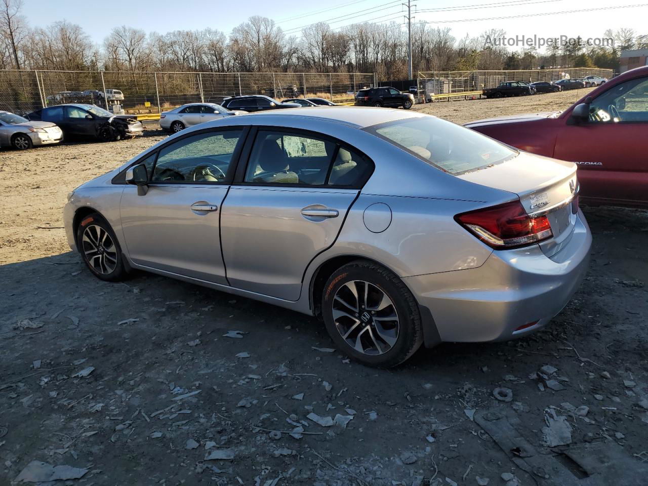 2013 Honda Civic Ex Silver vin: 19XFB2F88DE279773