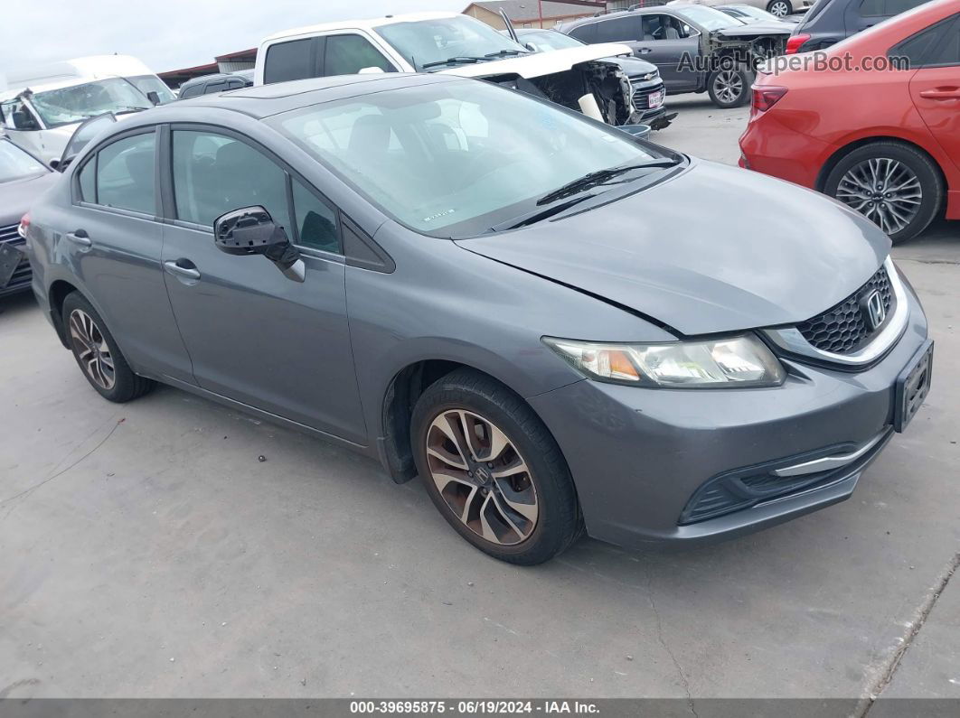 2013 Honda Civic Ex Gray vin: 19XFB2F88DE285511