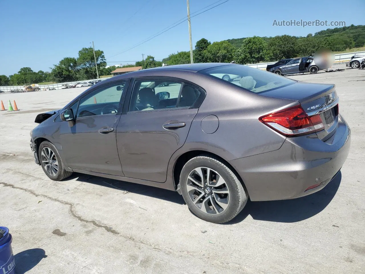 2014 Honda Civic Ex Brown vin: 19XFB2F88EE029807