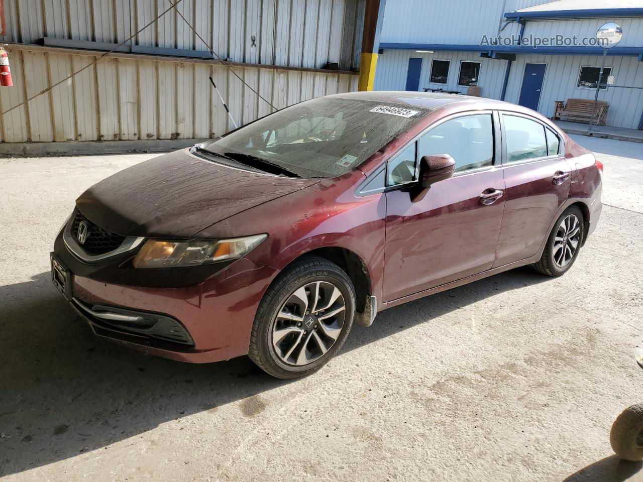 2014 Honda Civic Ex Бордовый vin: 19XFB2F88EE065402