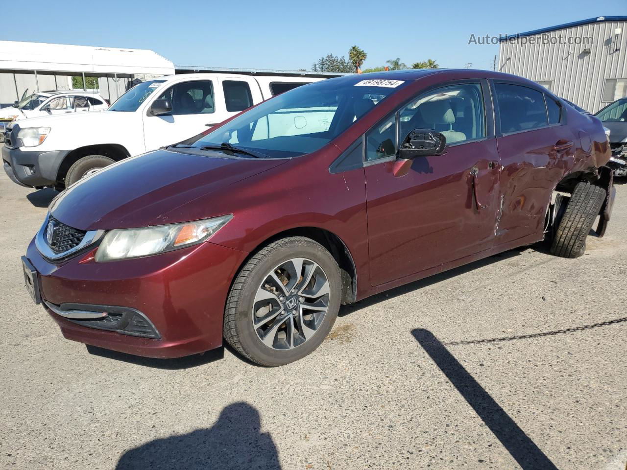 2014 Honda Civic Ex Red vin: 19XFB2F88EE212866