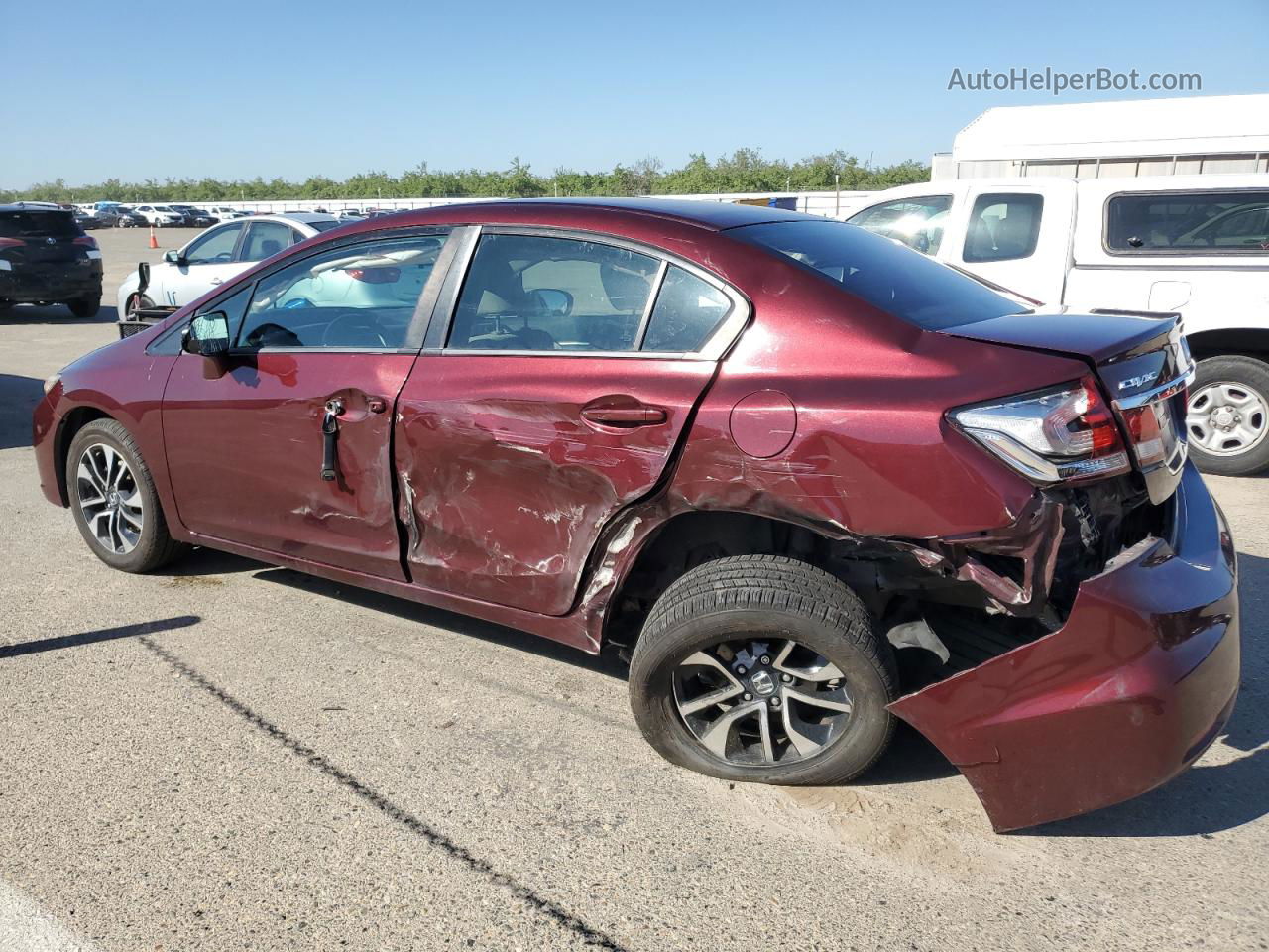 2014 Honda Civic Ex Red vin: 19XFB2F88EE212866