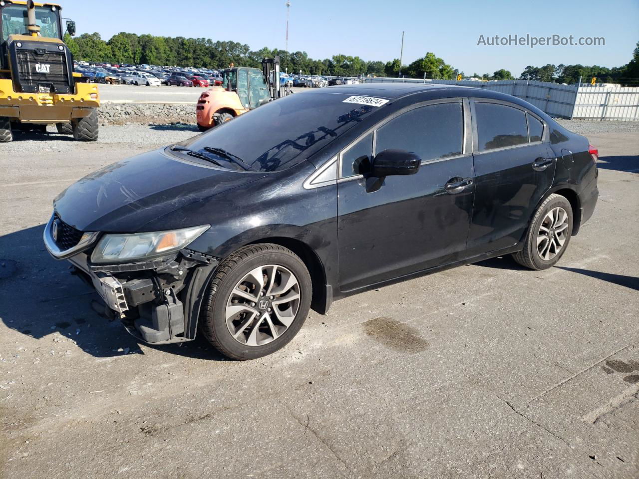 2014 Honda Civic Ex Black vin: 19XFB2F88EE274591