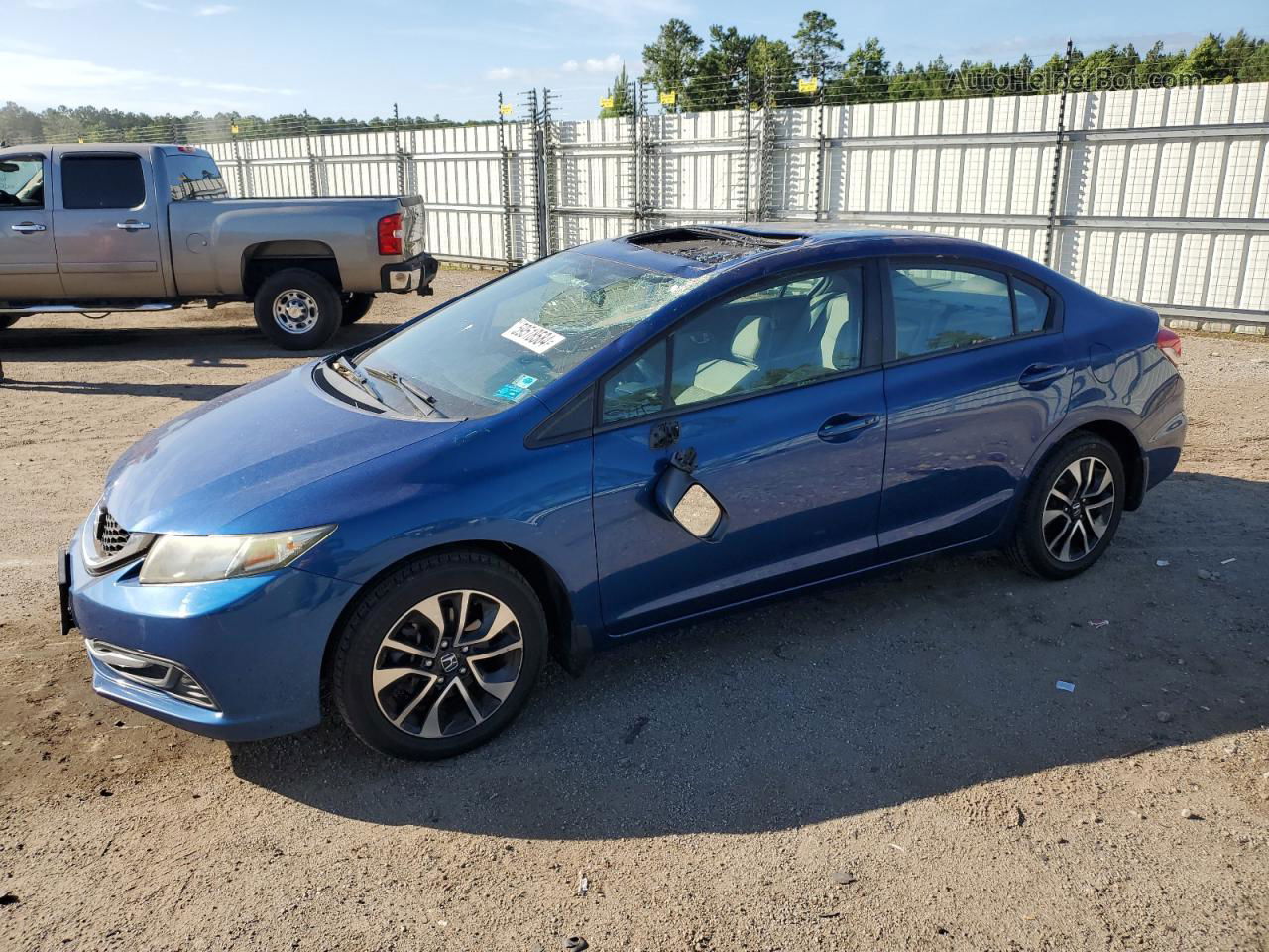 2015 Honda Civic Ex Blue vin: 19XFB2F88FE256819