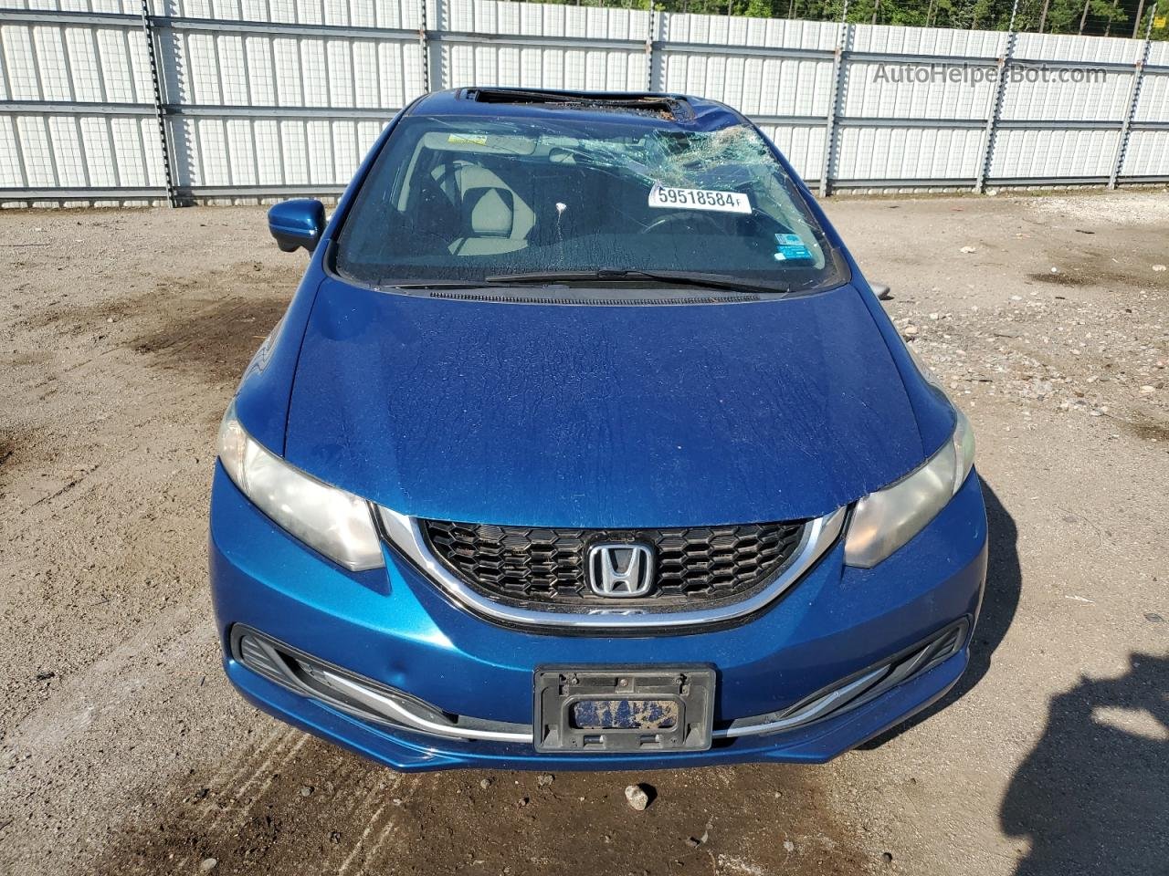 2015 Honda Civic Ex Blue vin: 19XFB2F88FE256819