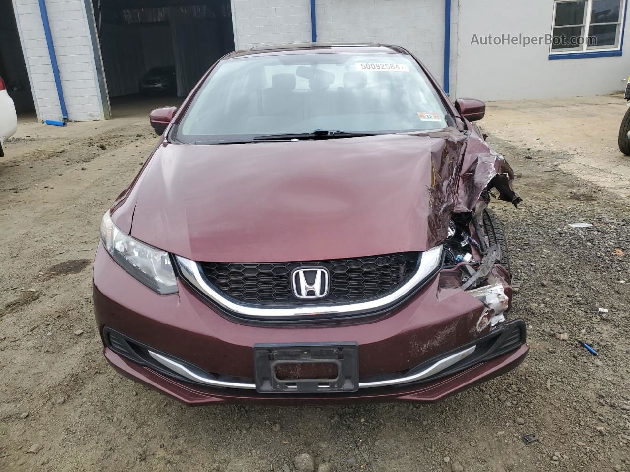 2015 Honda Civic Ex Burgundy vin: 19XFB2F88FE260448