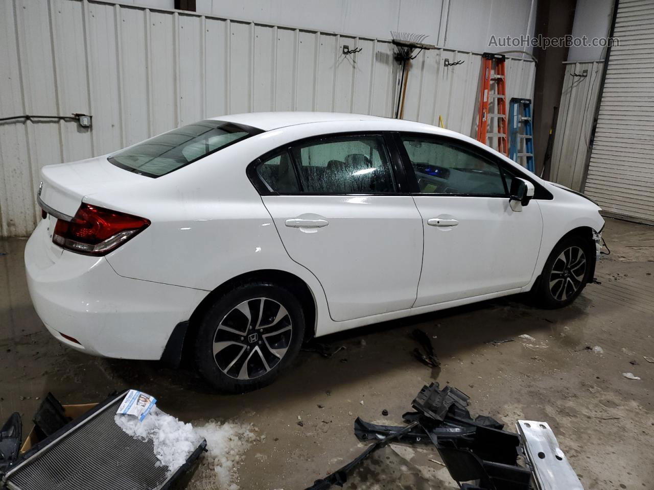 2015 Honda Civic Ex White vin: 19XFB2F88FE263382