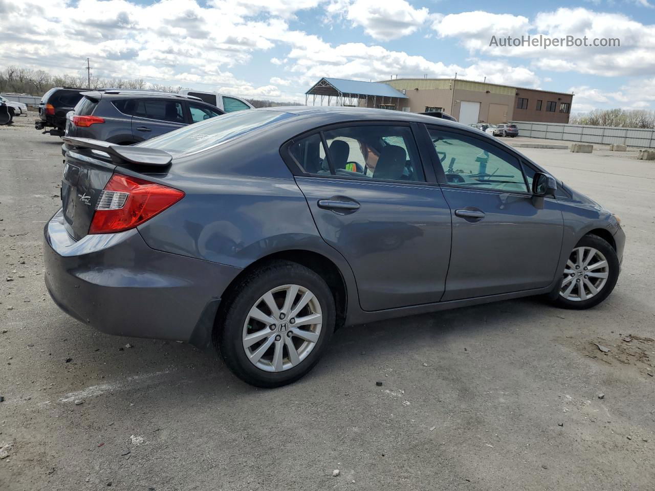 2012 Honda Civic Ex Gray vin: 19XFB2F89CE025438