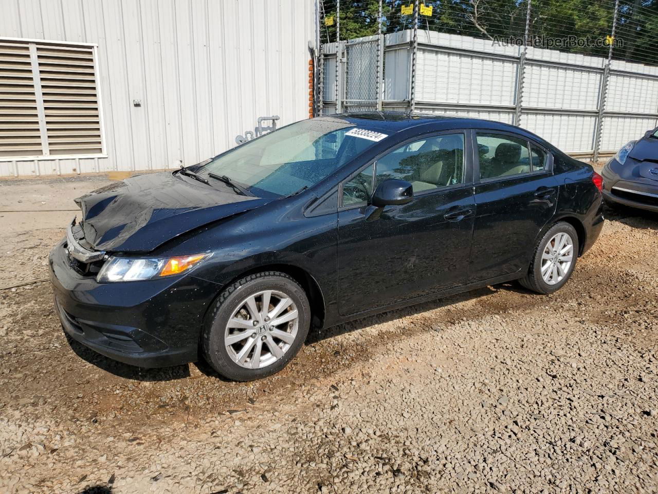 2012 Honda Civic Ex Black vin: 19XFB2F89CE030560