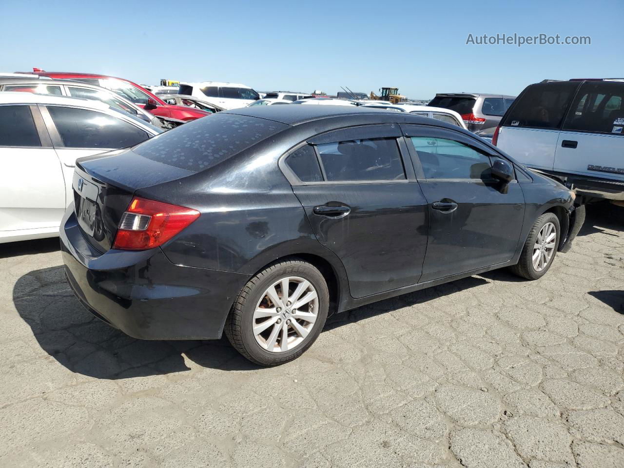 2012 Honda Civic Ex Black vin: 19XFB2F89CE382358