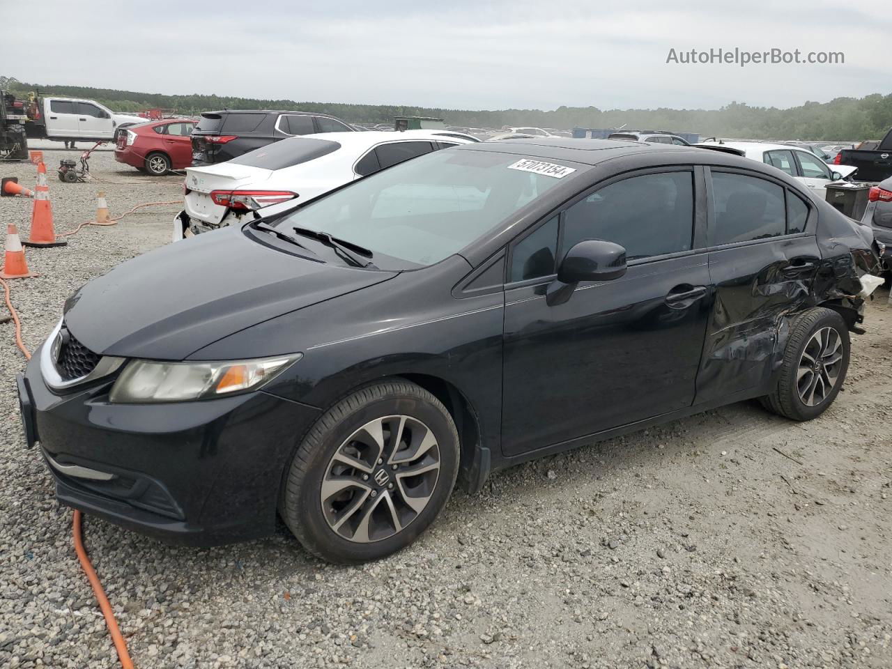 2013 Honda Civic Ex Black vin: 19XFB2F89DE065701