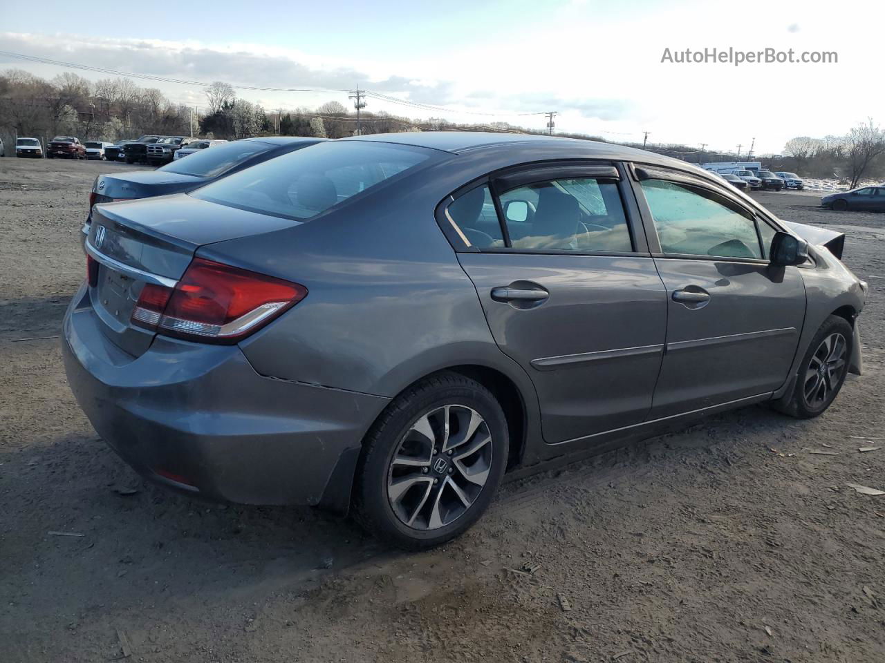 2013 Honda Civic Ex Серый vin: 19XFB2F89DE208159