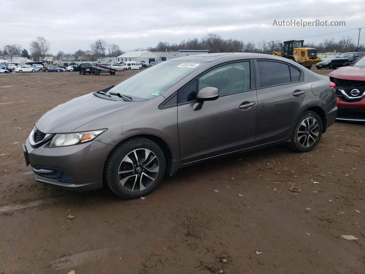 2013 Honda Civic Ex Серый vin: 19XFB2F89DE250671