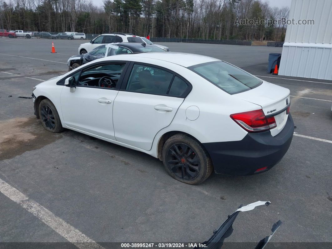 2013 Honda Civic Ex White vin: 19XFB2F89DE260469