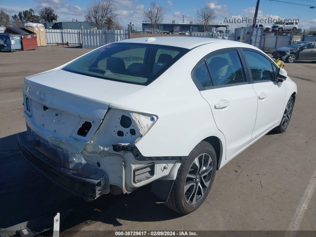 2013 Honda Civic Ex White vin: 19XFB2F89DE268054