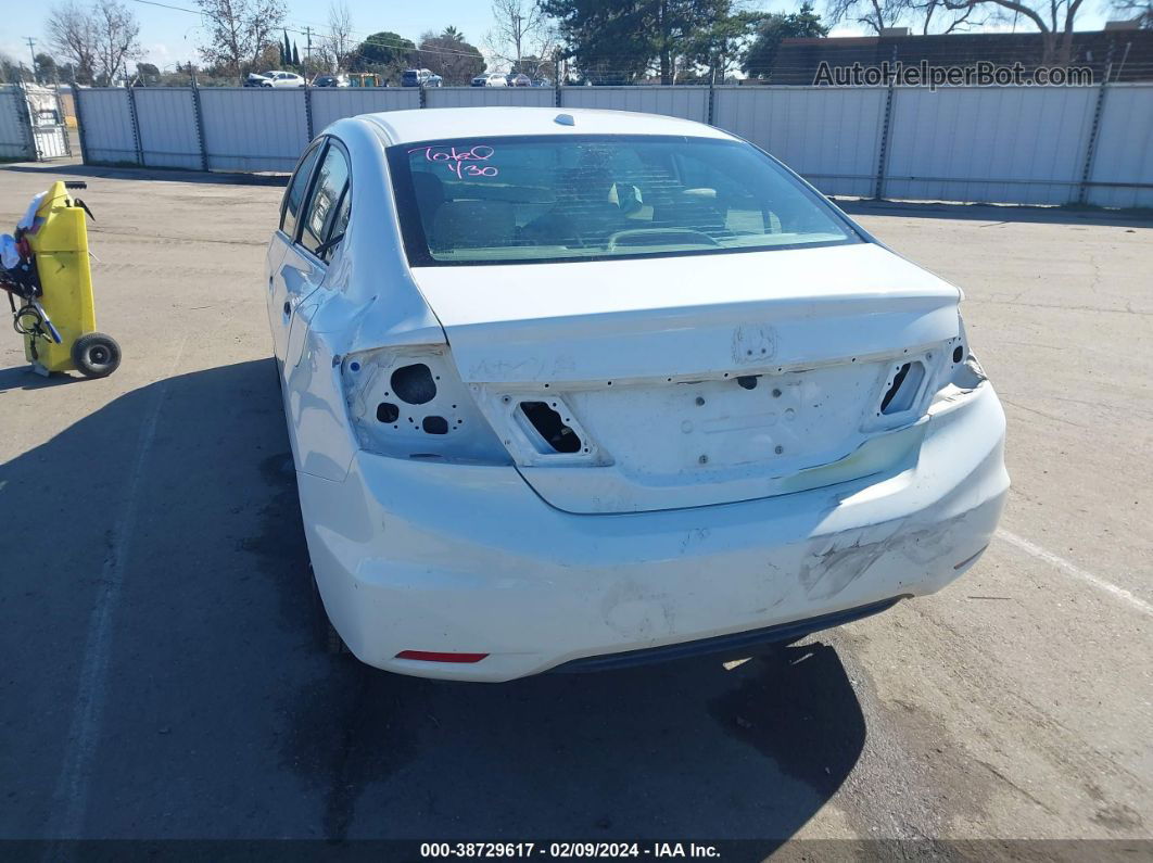 2013 Honda Civic Ex White vin: 19XFB2F89DE268054