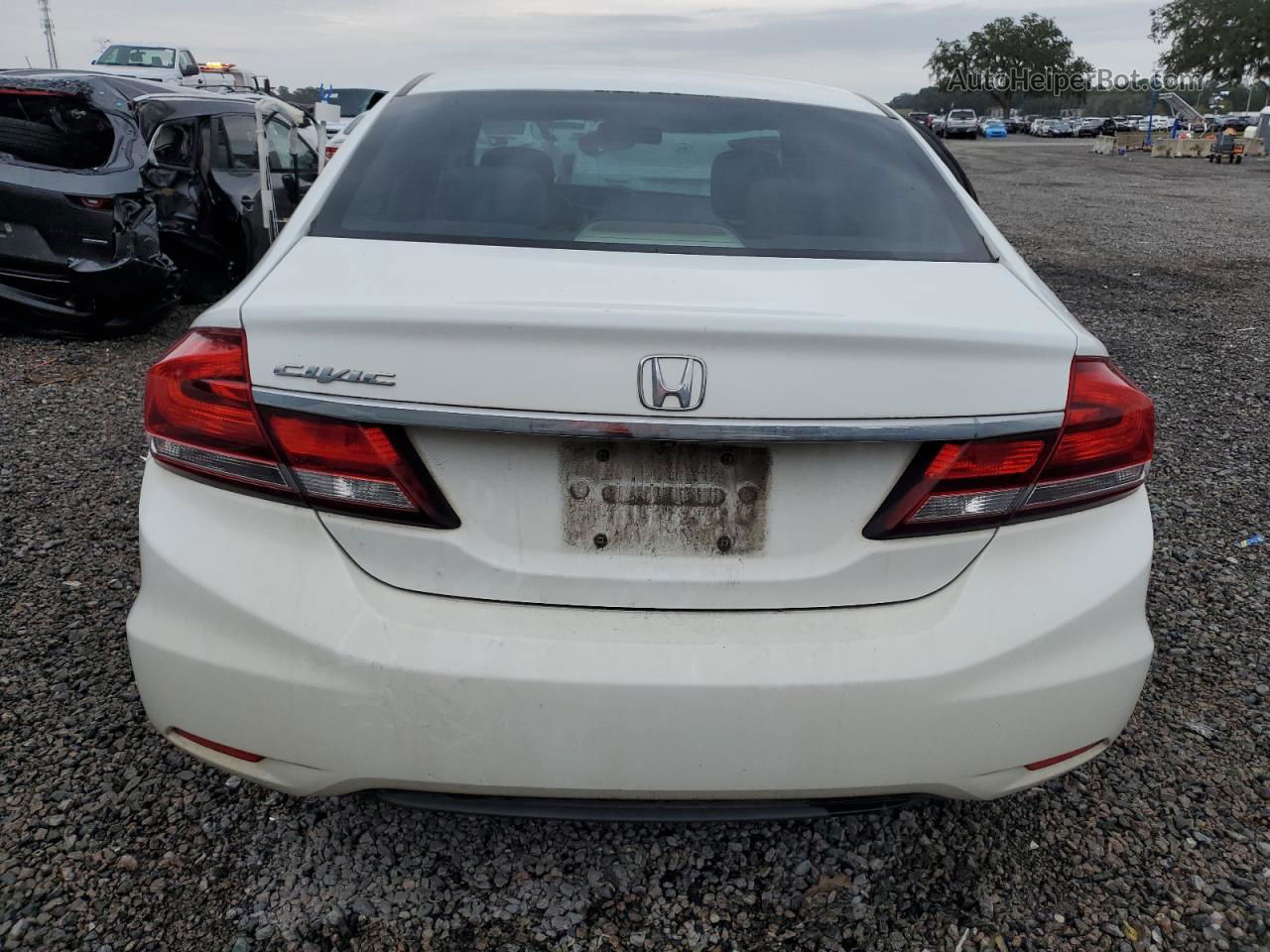 2014 Honda Civic Ex White vin: 19XFB2F89EE085836