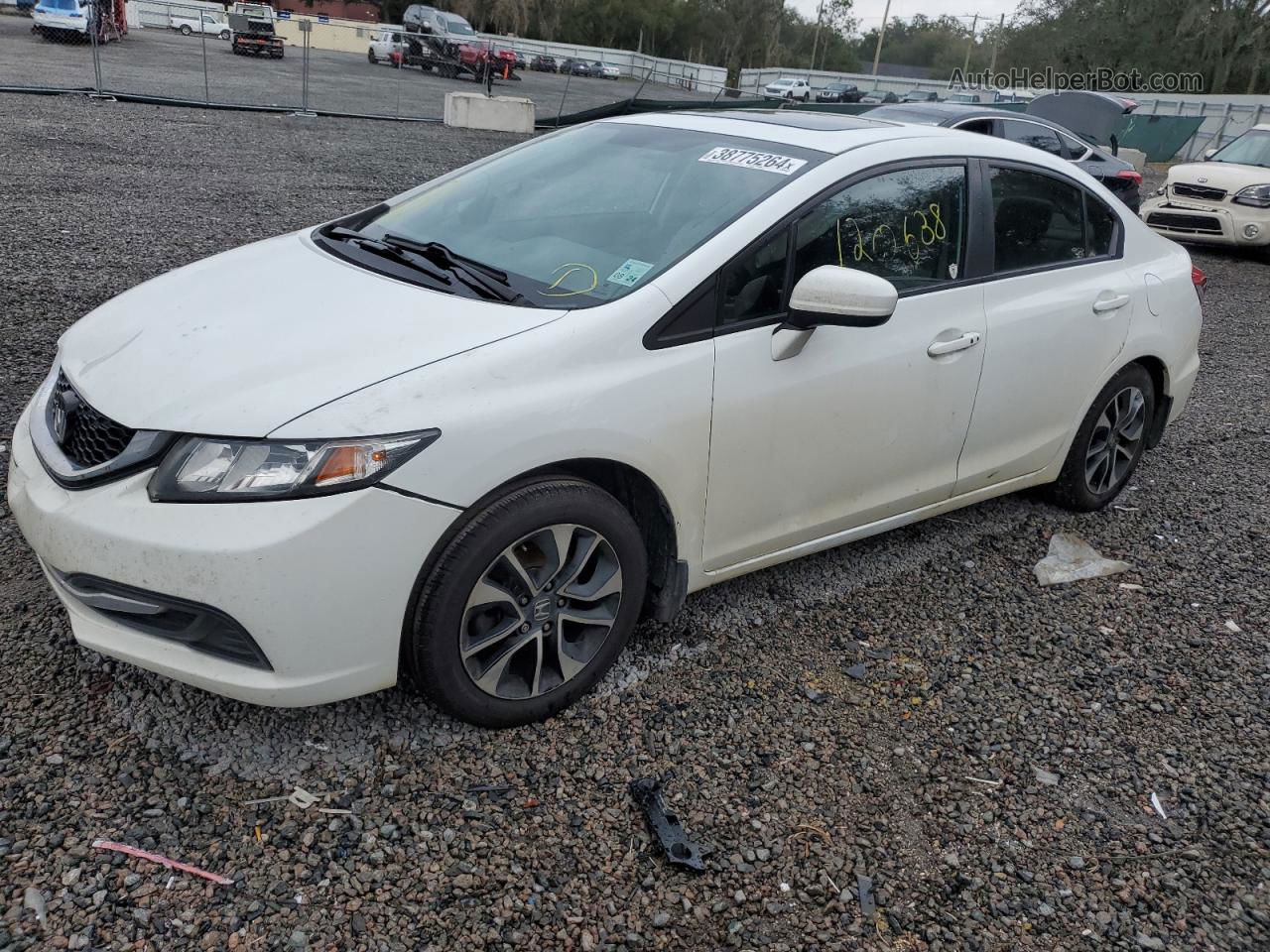 2014 Honda Civic Ex White vin: 19XFB2F89EE085836