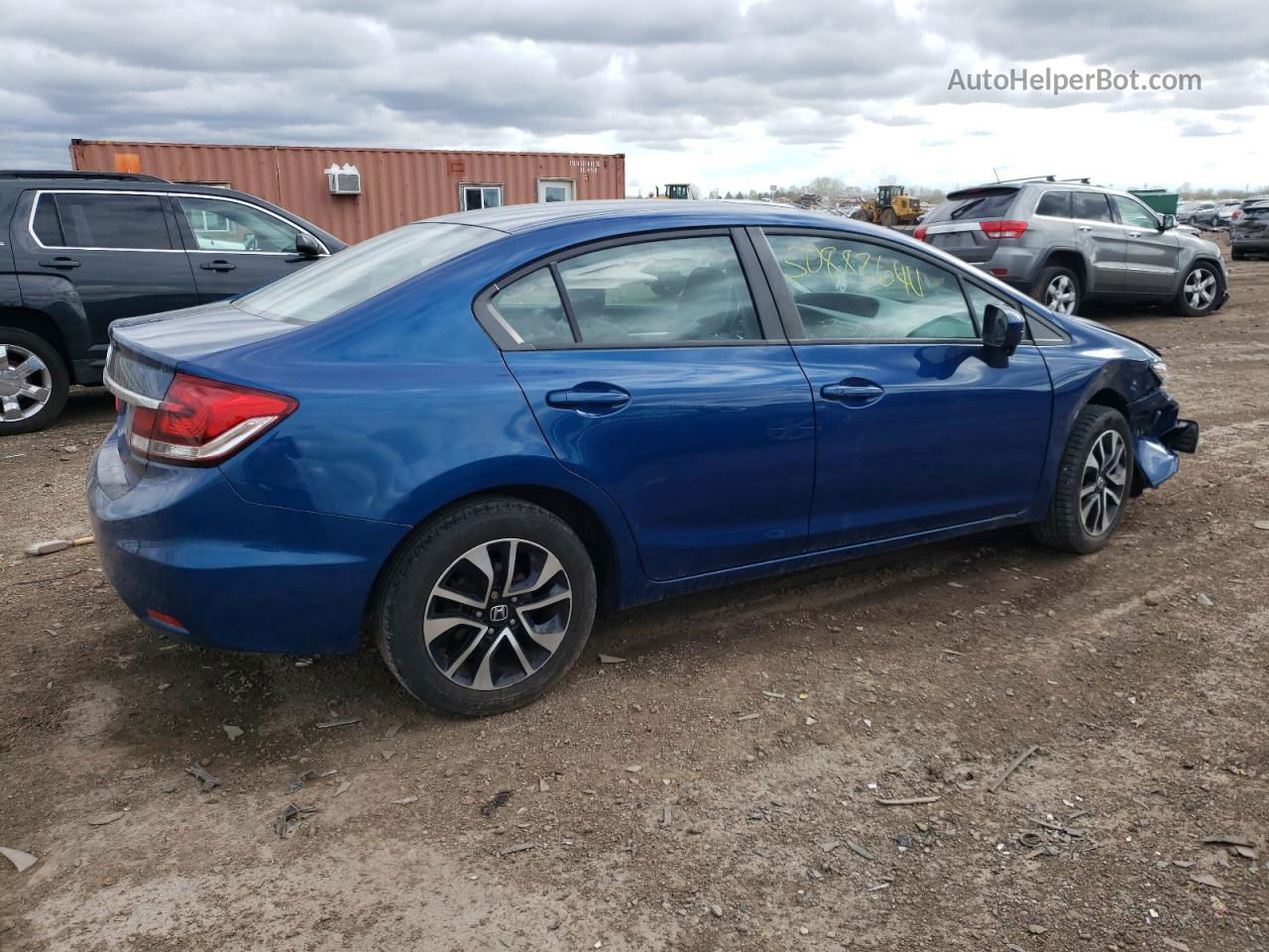 2015 Honda Civic Ex Blue vin: 19XFB2F89FE063336