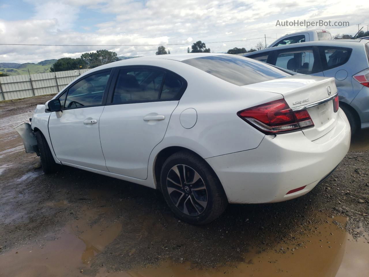 2015 Honda Civic Ex White vin: 19XFB2F89FE213543