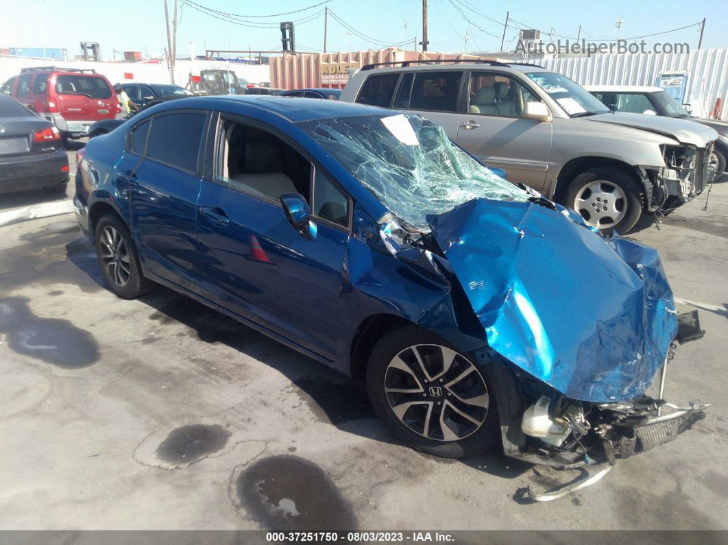 2015 Honda Civic Sedan Ex Blue vin: 19XFB2F89FE216233