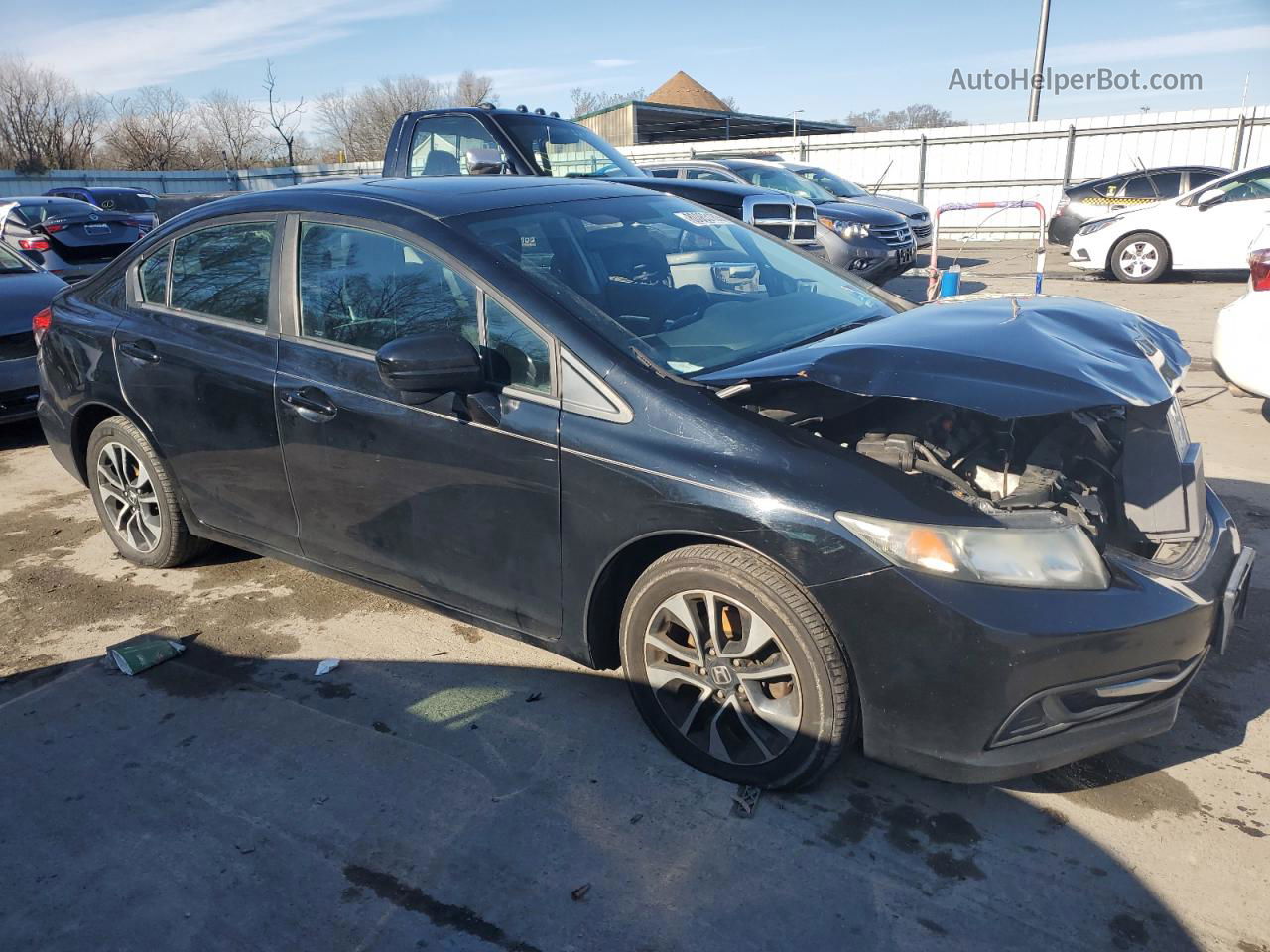 2015 Honda Civic Ex Черный vin: 19XFB2F89FE225661