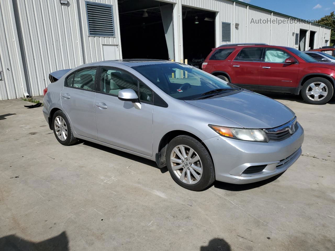 2012 Honda Civic Ex Silver vin: 19XFB2F8XCE020006