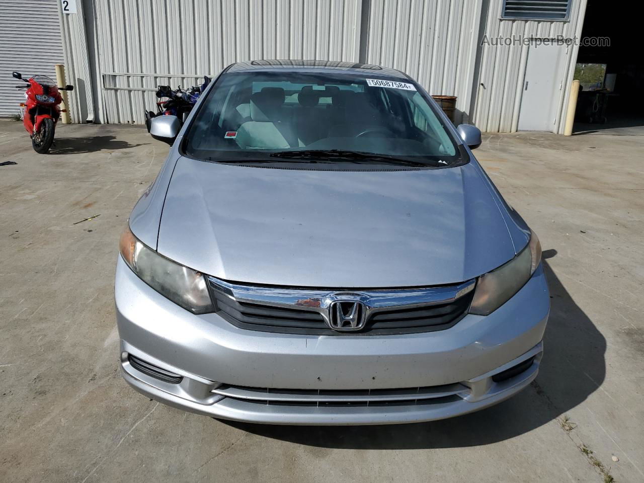 2012 Honda Civic Ex Silver vin: 19XFB2F8XCE020006