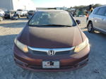 2012 Honda Civic Ex Burgundy vin: 19XFB2F8XCE035962