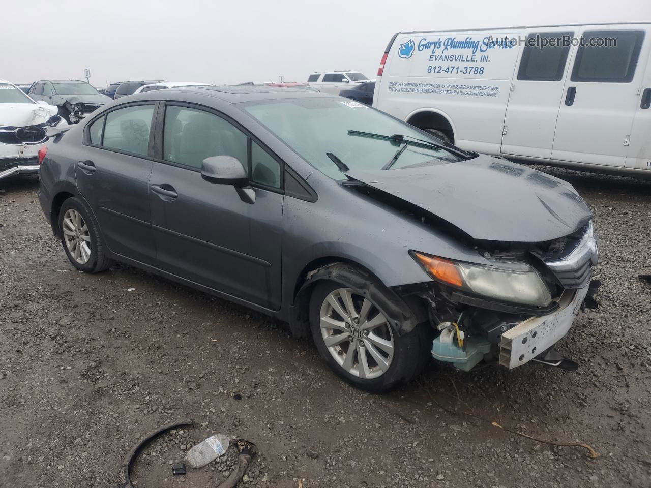 2012 Honda Civic Ex Угольный vin: 19XFB2F8XCE041485