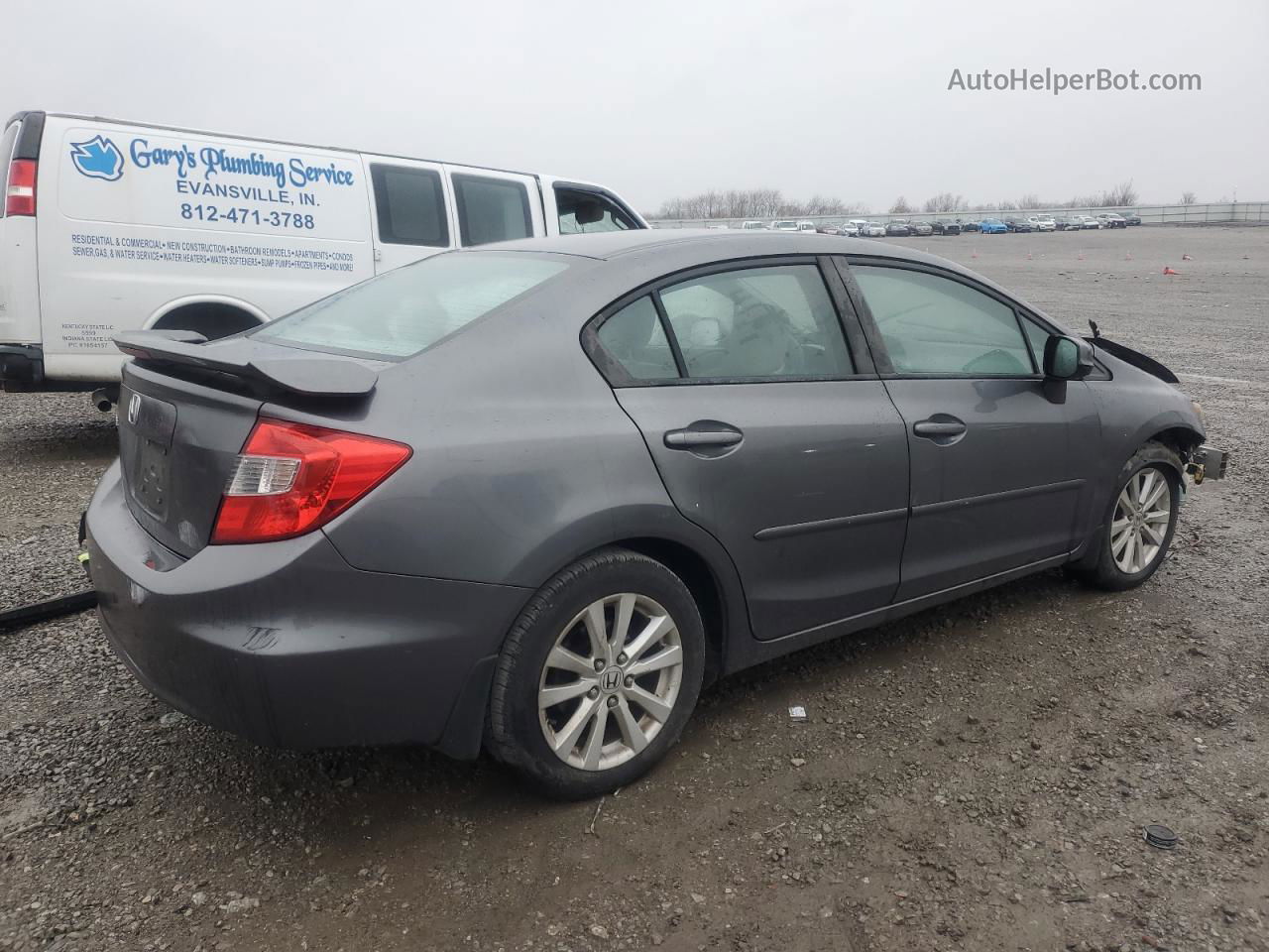 2012 Honda Civic Ex Charcoal vin: 19XFB2F8XCE041485