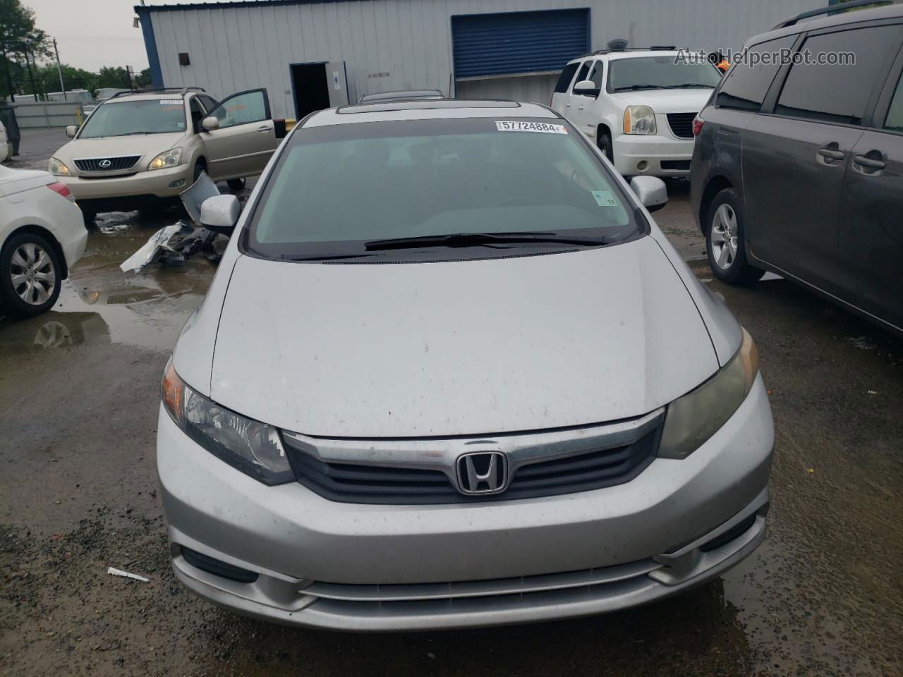 2012 Honda Civic Ex Silver vin: 19XFB2F8XCE085891