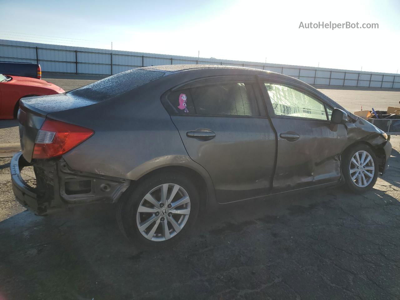 2012 Honda Civic Ex Серый vin: 19XFB2F8XCE092372