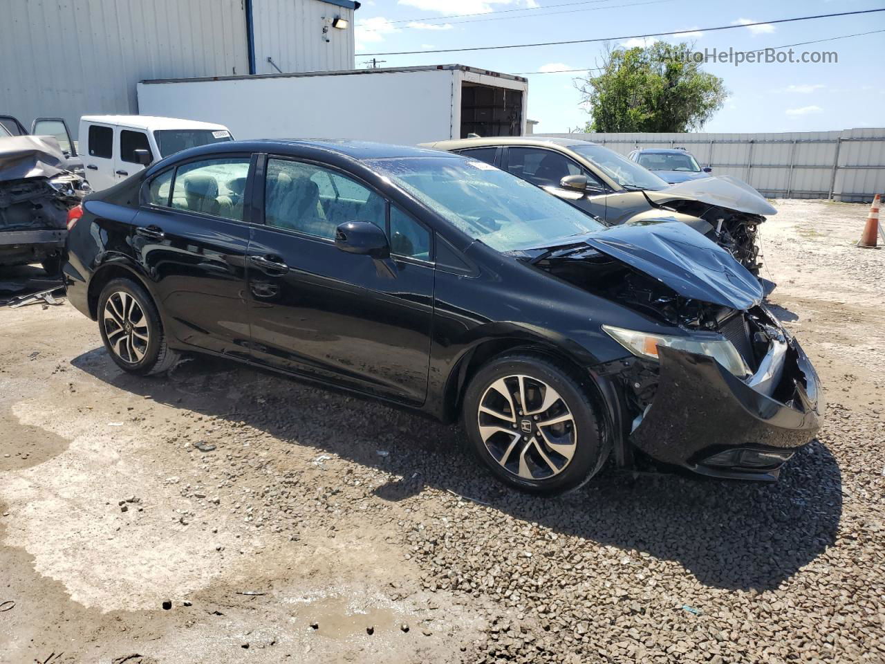 2013 Honda Civic Ex Black vin: 19XFB2F8XDE055422