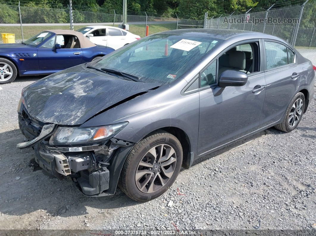 2014 Honda Civic Sedan Ex Gray vin: 19XFB2F8XEE000650