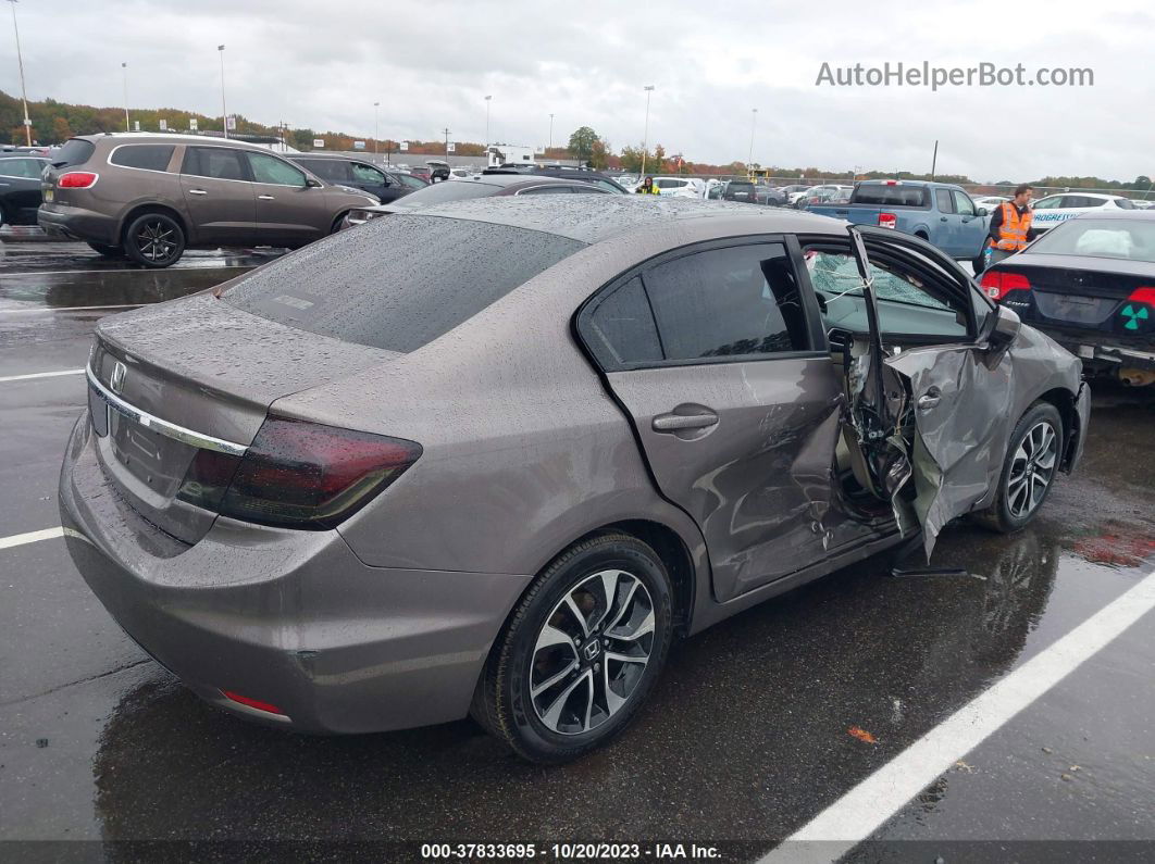 2014 Honda Civic Sedan Ex Brown vin: 19XFB2F8XEE218586